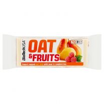 Biotech USA OAT & FRUITS hruška-malina-jogurt 70g