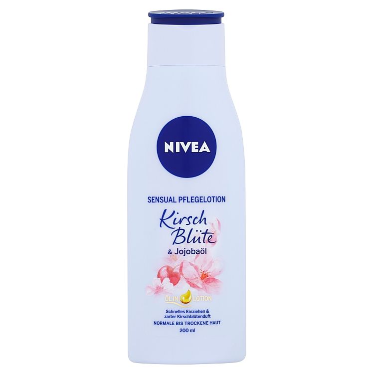Nivea Telové mlieko s olejom čerešňový kvet & jojobový olej 200 ml