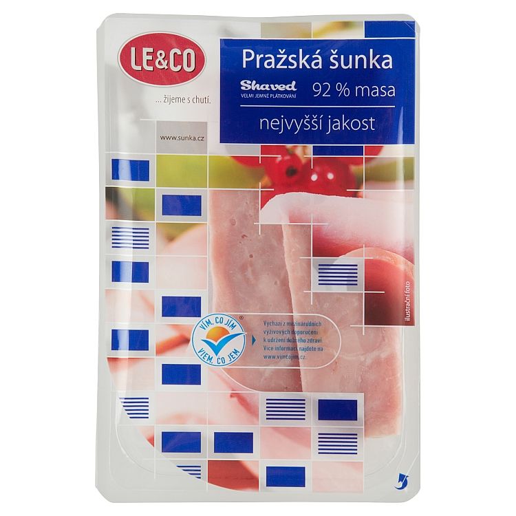 Le & Co Pražská šunka špeciál shaved 100 g - eDELIA.sk