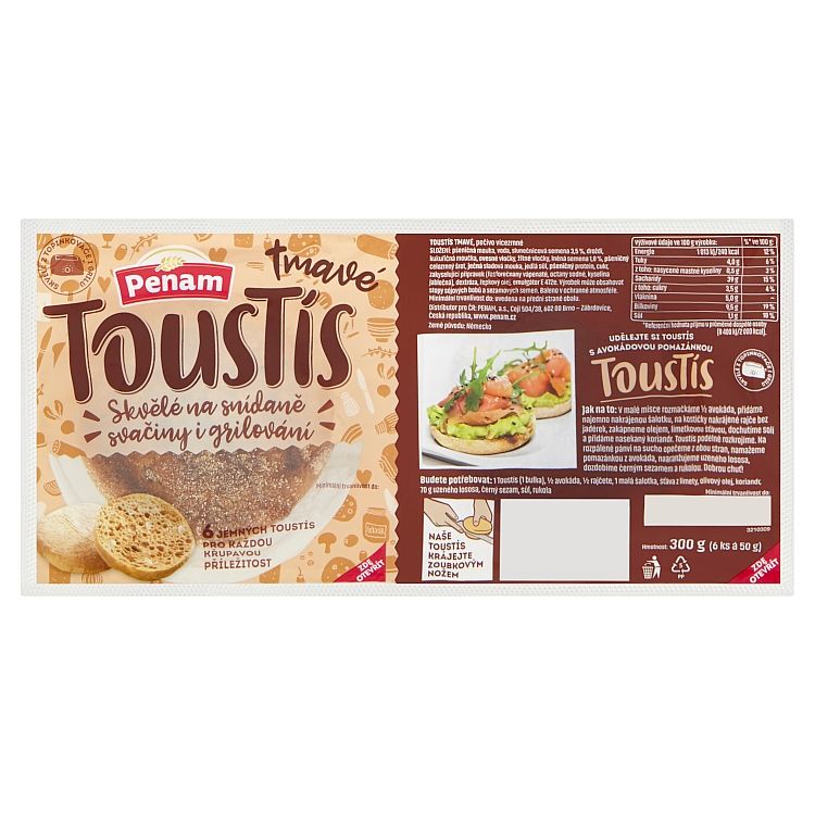 Penam TousTís tmavé 6 ks 336 g