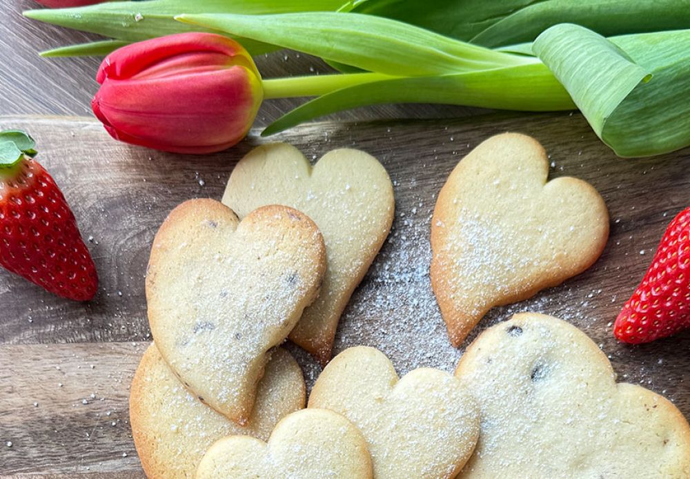 Valentínske cookies srdiečka
