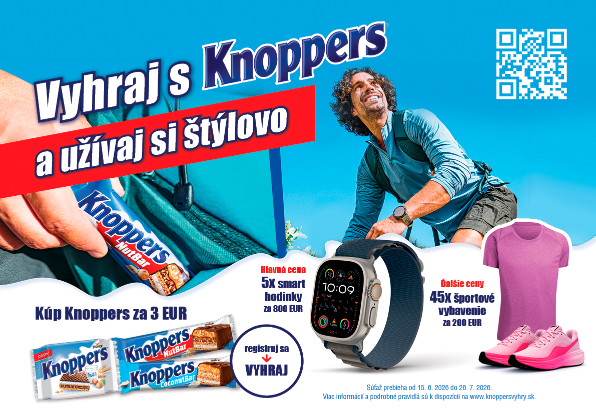 Vyhraj s Knoppers a užívaj si štýlovo
