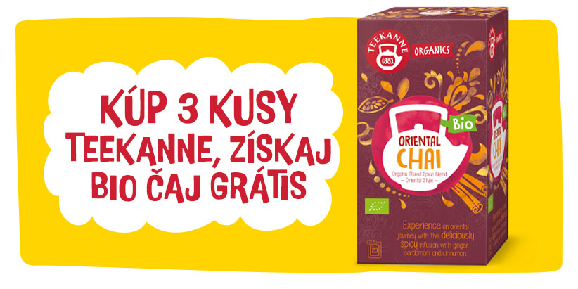 Kúp 3 kusy Teekanne, získaj bio čaj grátis